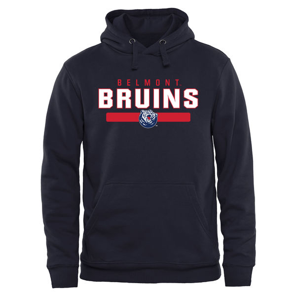 Men NCAA Belmont Bruins Team Strong Pullover Hoodie Navy->more ncaa teams->NCAA Jersey